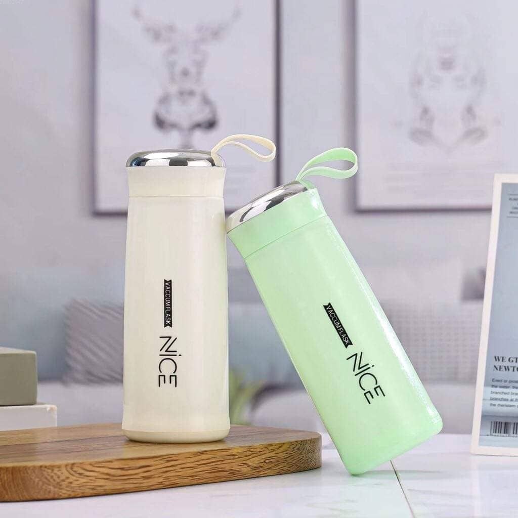 NICE Glass Insulated Vacuum Flask Bottle 400ML – 1 Pc (Random Colour ...